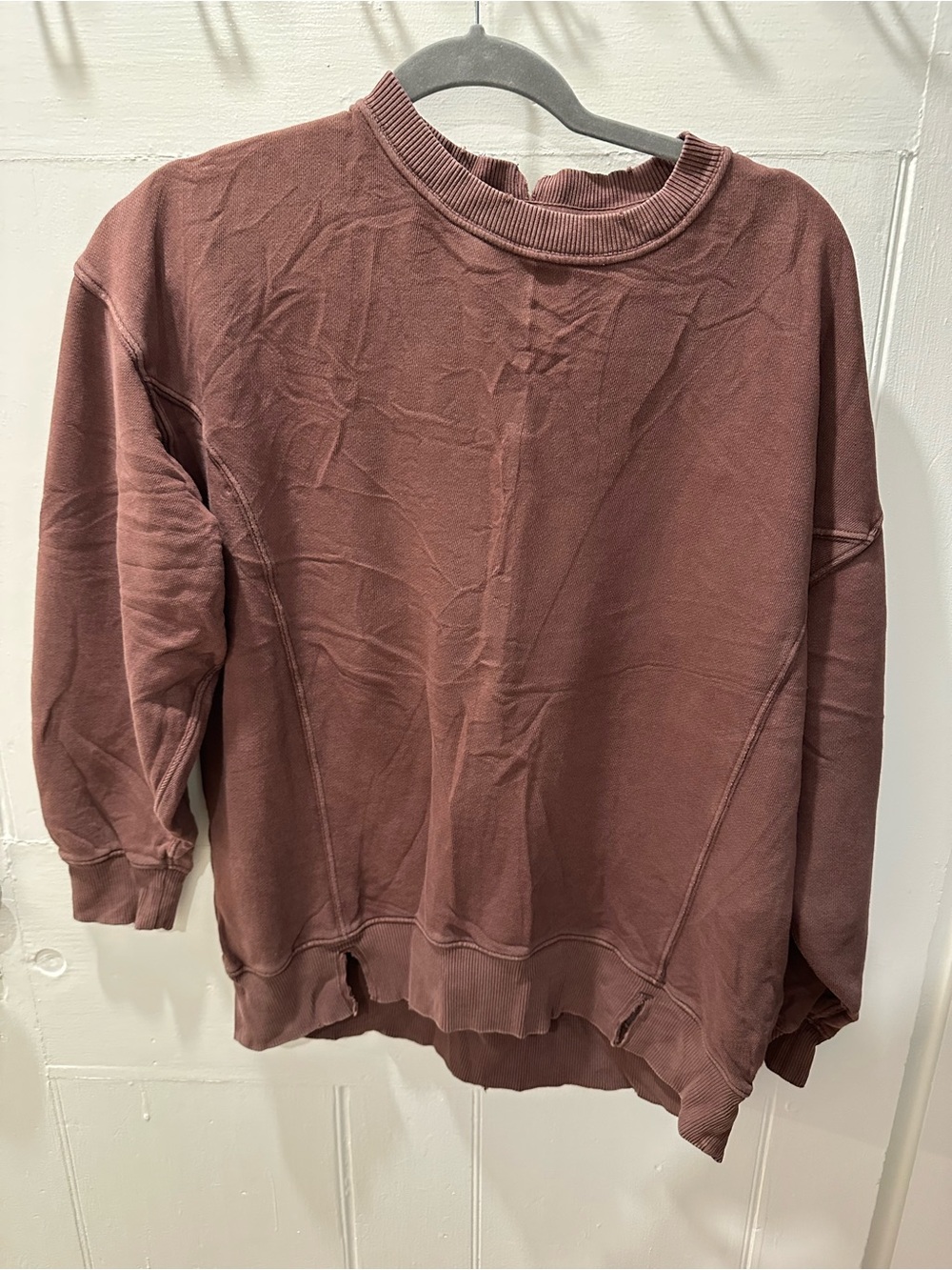 Aerie Washed Mauve Women's Crewneck Sweatshirt